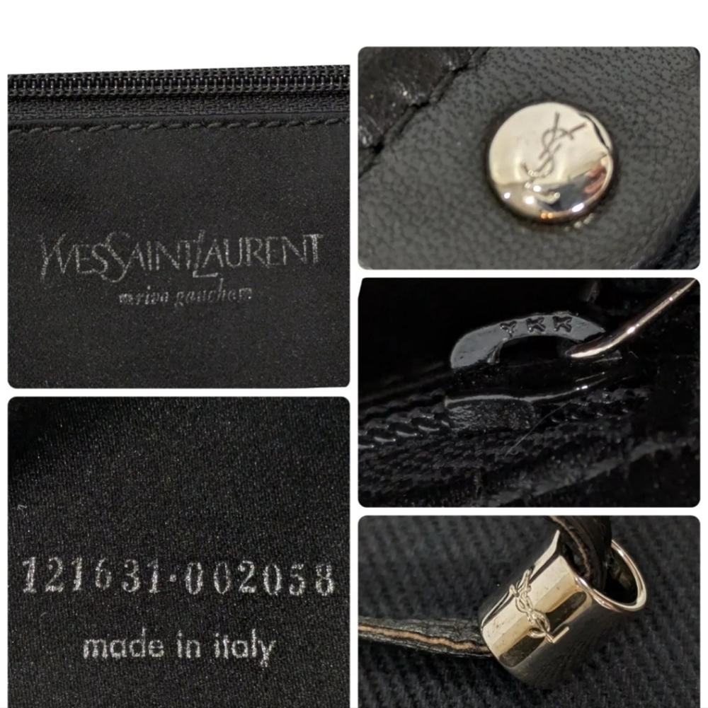 YSL 🔥 Rare 🔥 Rive Gauche Kahala Canvas and Leather Tote Bag! - Picture 10 of 10